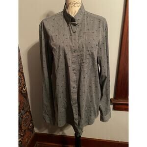 DC Long Sleeve Button Up Collared Shirt Size Large
